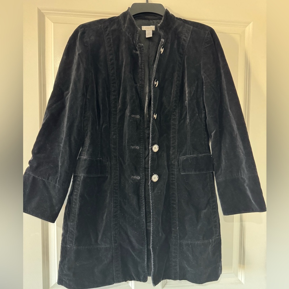 Chico's Black Pea Coat - Picture 3 of 5